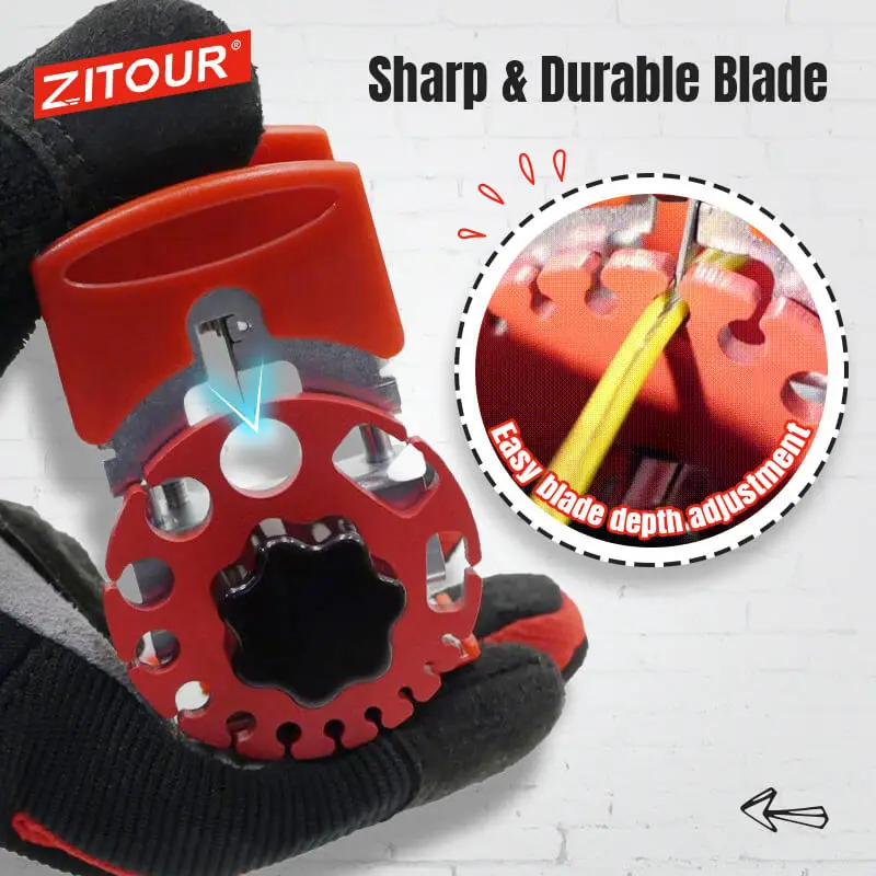 

Quick Wire Stripper Handheld Universal Copper Wire Stripper Outdoor Portable Multifunctional Wire Cutter Hand Tool Wire Stripper
