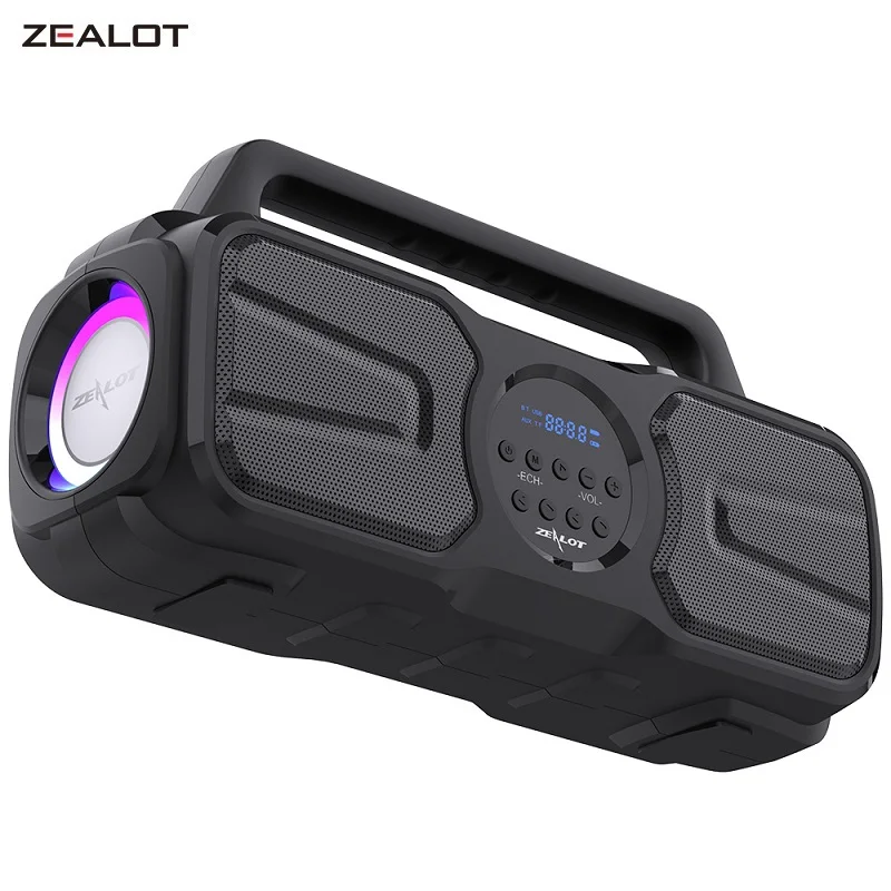 Bluetooth-Колонка ZEALOT P2 с солнечной батареей, 40 Вт, IPX5