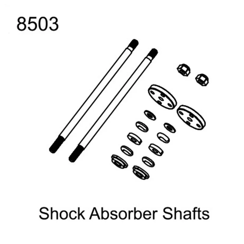 

ZD Racing 1/7 EX07 4WD Brushless RC Race Racing Drift Car Original Parts Front/Rear Universal Shock Absorber Core Shafts 8503