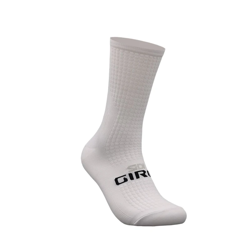 SIDI-GIRO 4pairs 2023 New Cycling Socks Bike Nurse Compression Road Bike Running Mtb Knee-high White Sports Funny Brand Black