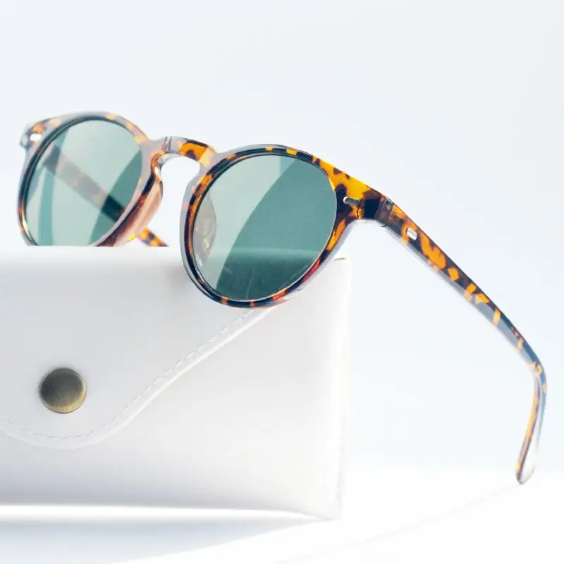 2022 круглые солнцезащитные очки мужские брендовые винтажные маленькие женские и