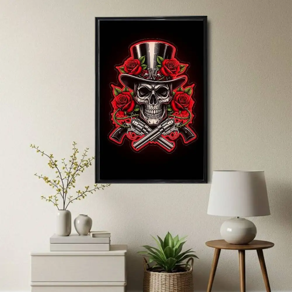 Фото Постеры Guns N' Roses Appetite GNR, настенные картины, подарок, декор для гостиной, бара, ресторана, наклейка, большой размер №3