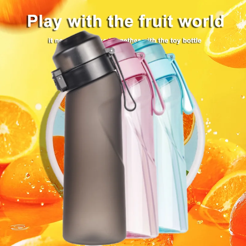 

Delicate Fruity Water Cup Large Capacity Transparent Plastic Water BPA Free Portable Straw Water Bottle High Value Reusable Cups