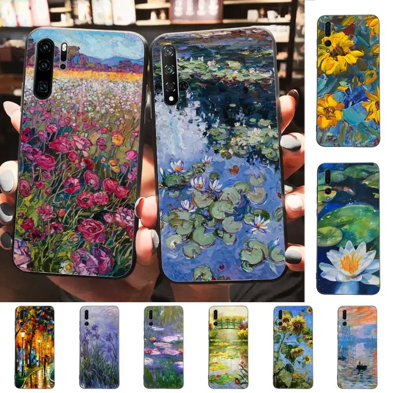 

Monet Oil Painting Phone Case for Huawei P30 40 20 10 8 9 lite pro plus Psmart2019