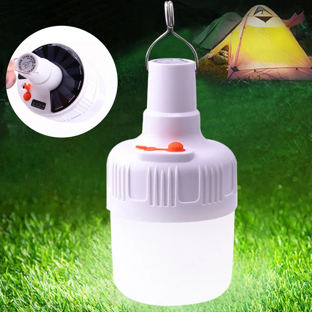 

Портативный аварийный фонарь на солнечной батарее, уличный светодиодный светильник с зарядкой от USB, лампы для рыбалки, кемпинга, патио, крыльца, сада