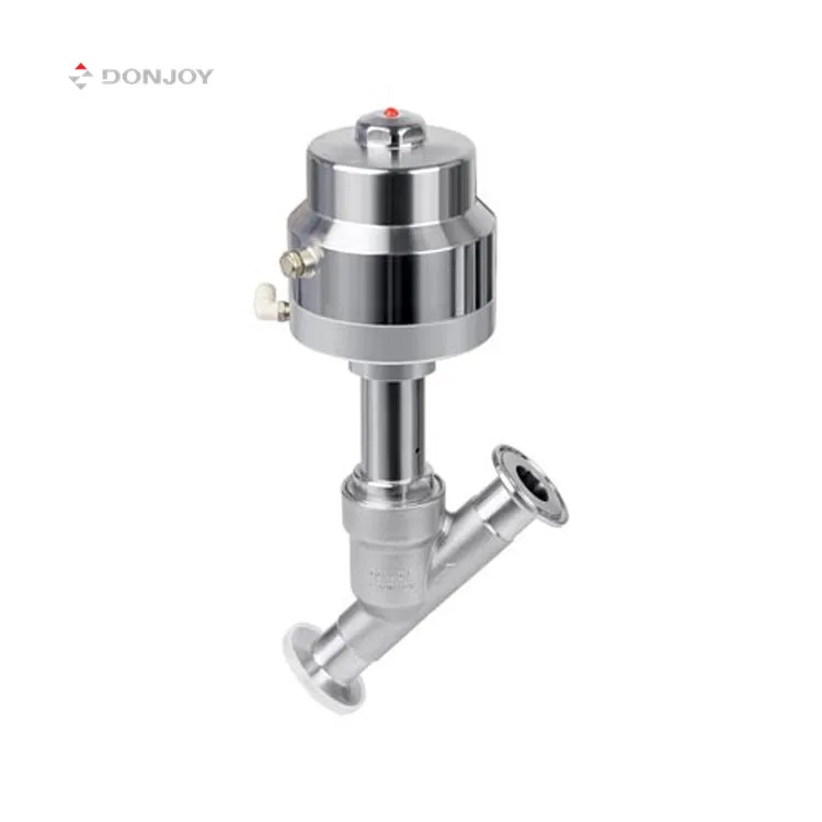 

DONJOY stainless steel valve pneumatic angle seat valve sanitary angle seat valve