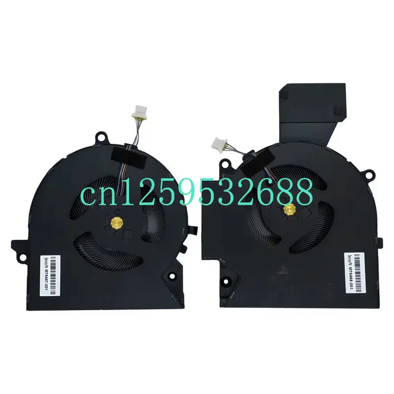 Новый охлаждающий вентилятор DC12V для процессора и графического HP OMEN 16-B 16-C TPN-Q265