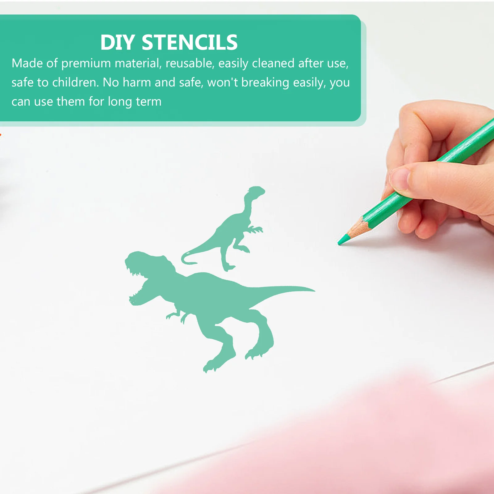 10 шт. многоразовые трафареты шаблон динозавра распыление поделки детская