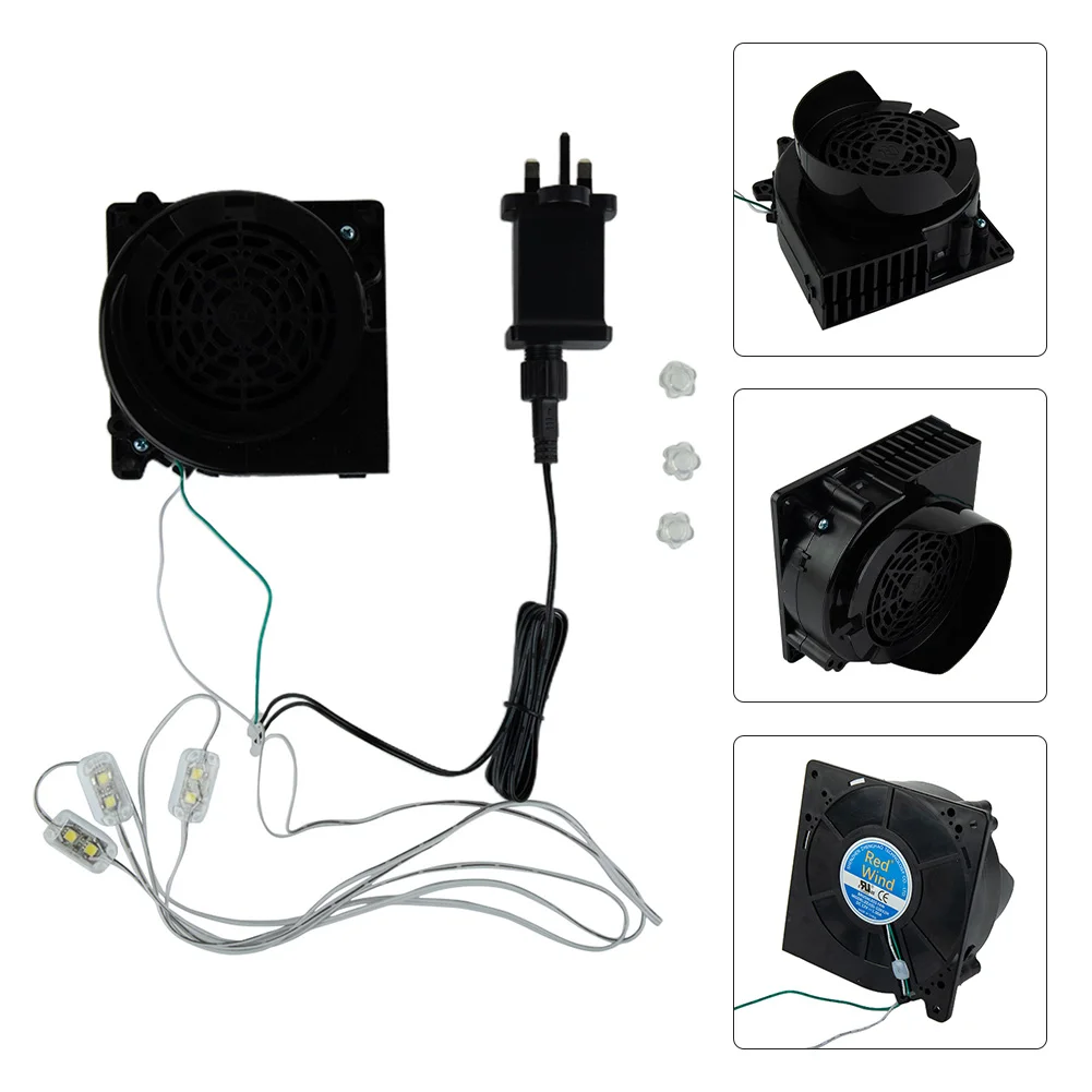 

Inflatable Air Blower Replacement 12V 1.5A 21/24CFM Fan Blower Motor With 3 LED Lig For Garden Decor Picnic Grill Barbecue Fan