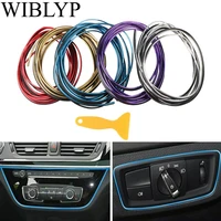 5m car seal interior stickers decoration strip mouldings trim for car interior accessories for auto door dashboard air outlet