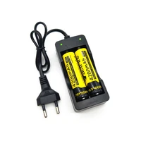 18650 battery charger us eu plug 2 slots smart charging safety fast charge 18650 li ion rechargeable battery charger
