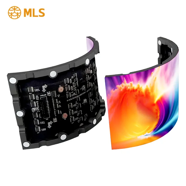 320x160 мм Крытый MLS P1.5 P2 P2.5 P3mm Гибкий светодиодный экран Рекламная видеостена