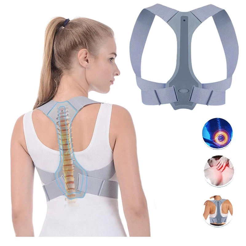 

Posture Corrector Back Adjustable Shoulder Straighten Orthopedic Brace Belt For Clavicle Spine Back Support Pain Relief