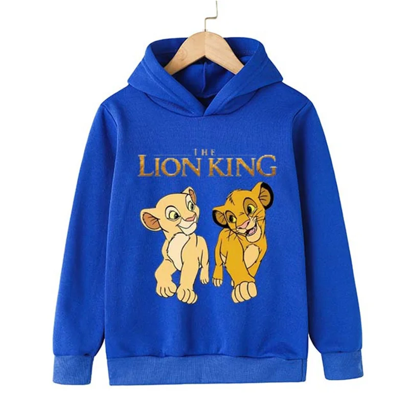 

Baby Kids Lion King Simba Cotton Hoodies Clothing Tops Street Wear Sweatshirt Kids Children Girl Boys Girls Animals Cartoon Tops