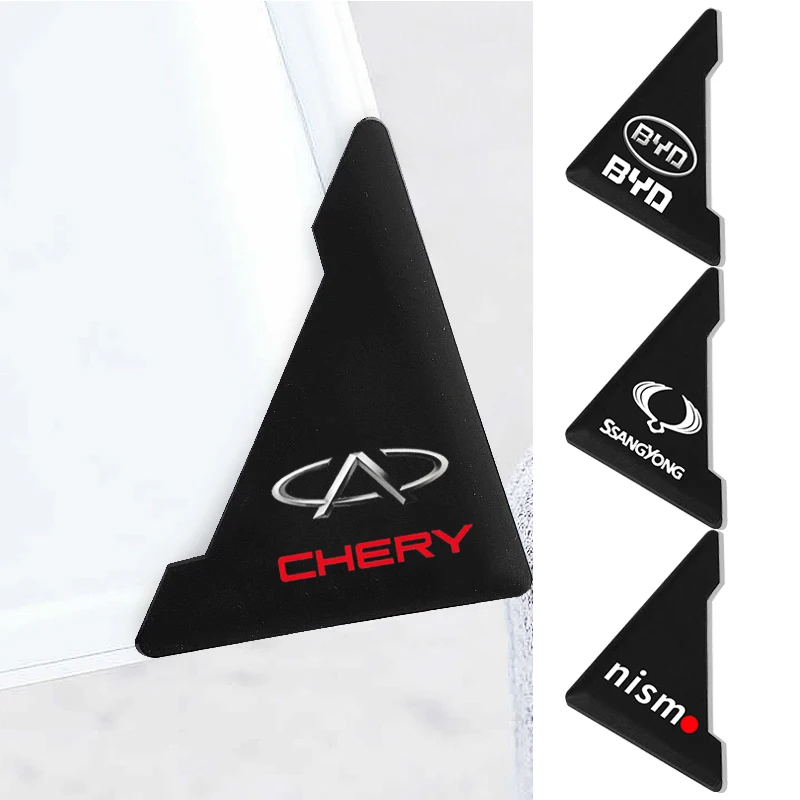 

2pcs Car Universal Door Corner Sticker Protective Cover for Jeep Compass Renegade Grand Cherokee Patriot Logo Auto Accessories