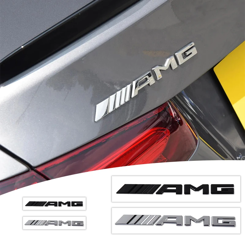 3D автомобильный значок AMG наклейка на задний багажник из АБС-пластика аксессуары