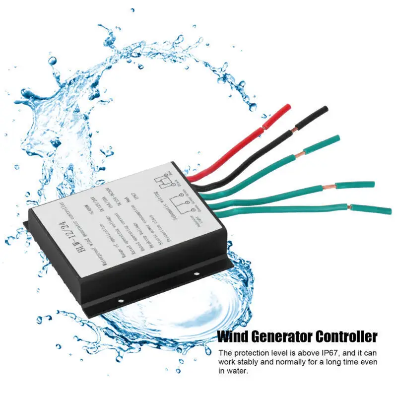 

12/24V Wind Turbine Controller Generator Automatic Charge Controller Regulator Waterproof DC12-24V Reverse Connect Protection