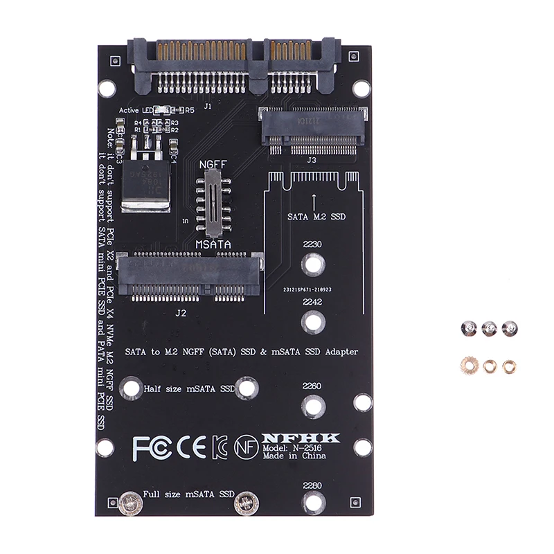 

Адаптер SSD 2,5 дюйма SATA3-M.2 NGFF mSATA-M.2 NGFF mSATA