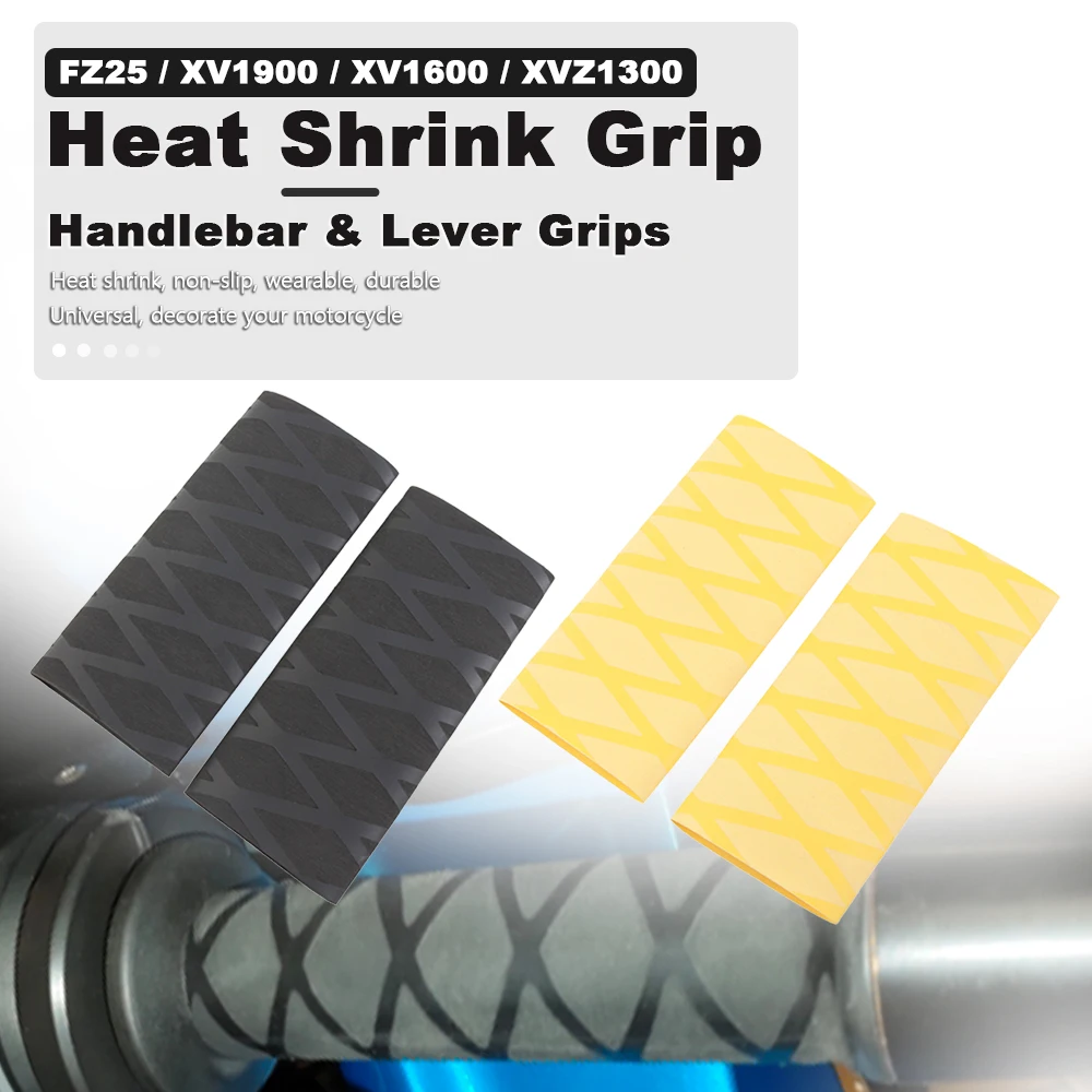 

Brake Clutch Lever Grips Heat Shrink Handlebar Grip For Yamaha FZ25 FZ 25 XV1900 XV1600 XV1700 XVZ1300 VMX 1200 VMAX 1700