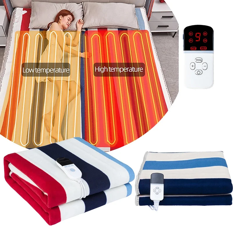 

Электрическое одеяло, зимний обогреватель 220 В, стандартное одеяло с подогревом, регулируемый термостат, нагревательный матрас, подогреватель тела