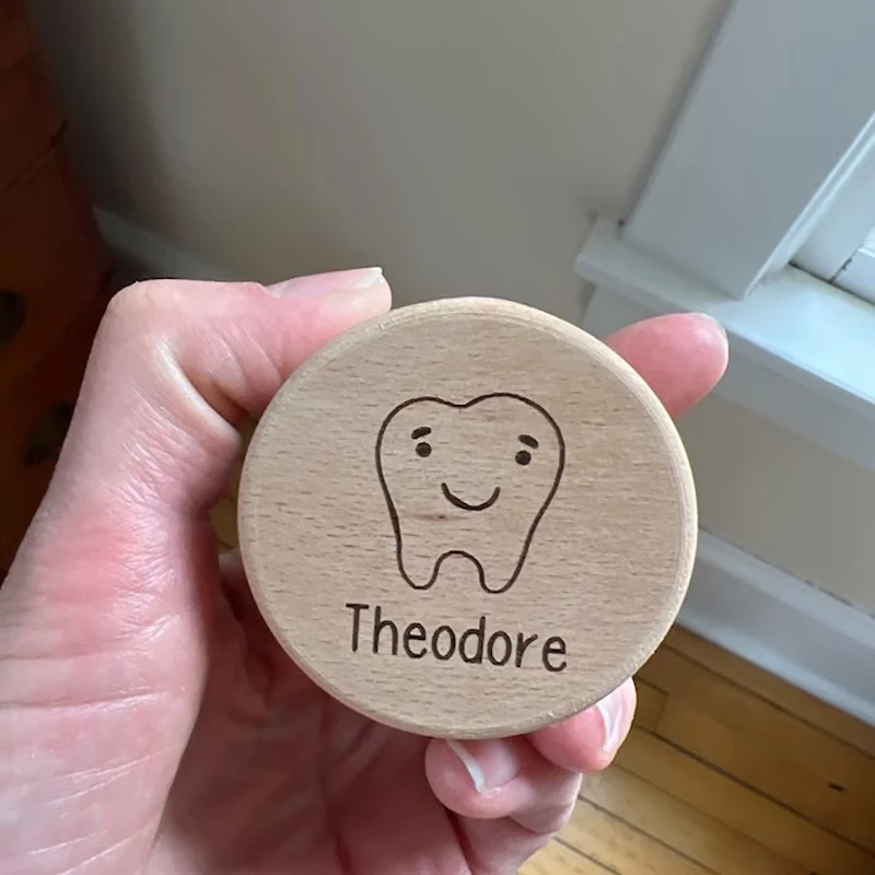 | Baby Tooth Keepsake Box | Personalized Milk Tooth Box | Baby Shower Gift | Tooth Box | New Baby Gifts