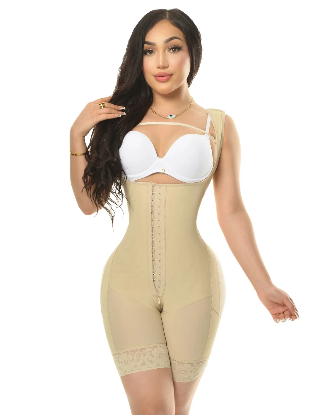 Control Shapewear With Double-Breasted Fajas double-breasted Colombians Bodysuit Reducing And Shaper Slimming Sheath For Women