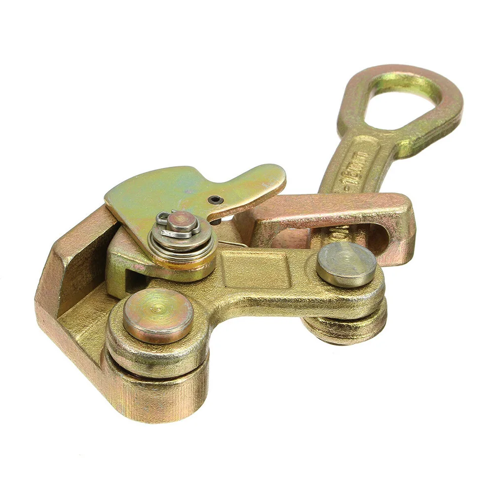 

Electricity Carbon Steel Tightening Haven Clamp Cable Grip Mini Wire Rope Tool Jaw 2.5-16mm 1 Ton Non-Slip Pulling
