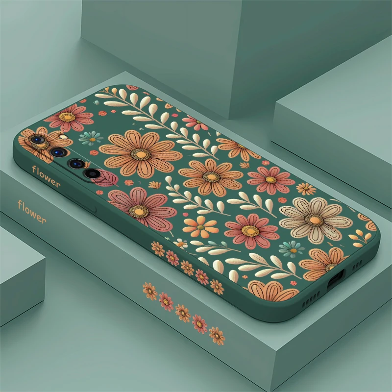 Чехол для телефона с красивыми ромашками и цветами OPPO Realme 9I 9 8 8I 7I 7 6S 6 5 2 Pro Plus