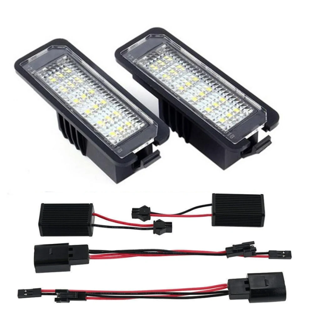 Комплект Из 2 Автомобильных Номерных Знаков Для Vw Golf 4/5/6/7 Mk4/mk7 Passat Cc Polo Scirocco Skoda Seat