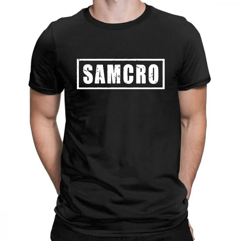 

Футболка SAMCRO для мужчин и женщин с изображением сыновей анархий, Винтажная летняя футболка с коротким рукавом и цифровым принтом