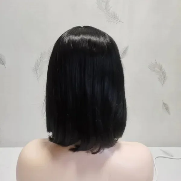 Короткие парики с воздушной челкой женские длиной до плеч парик 14 дюймов