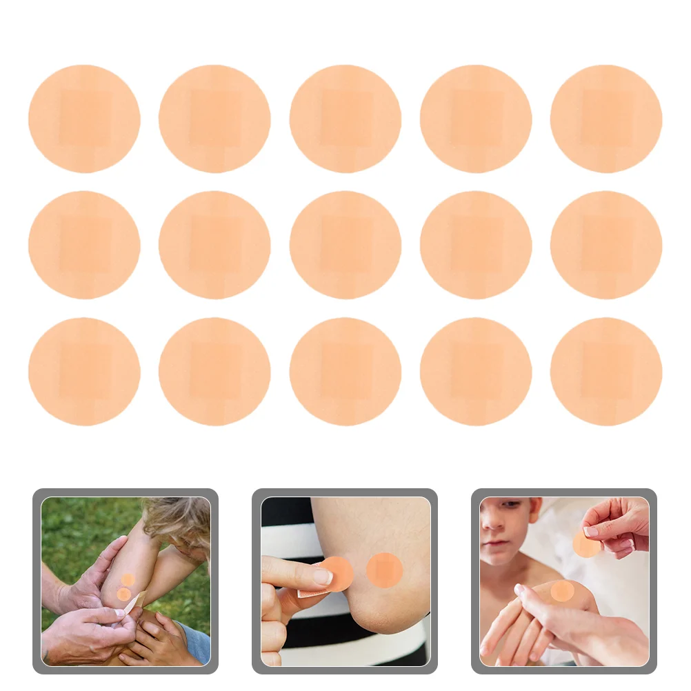 

Small Wound Stickers Portable Bandage Self-adhesive Patches Injured Care Bandages Round-shaped