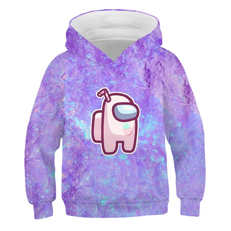 

Among US Hoodies New Spring Autumn Boys Girls Fashion Sweatshirts Kids Clothes Long Sleeve Cartoon Casual Sport Hooded Top 4-14