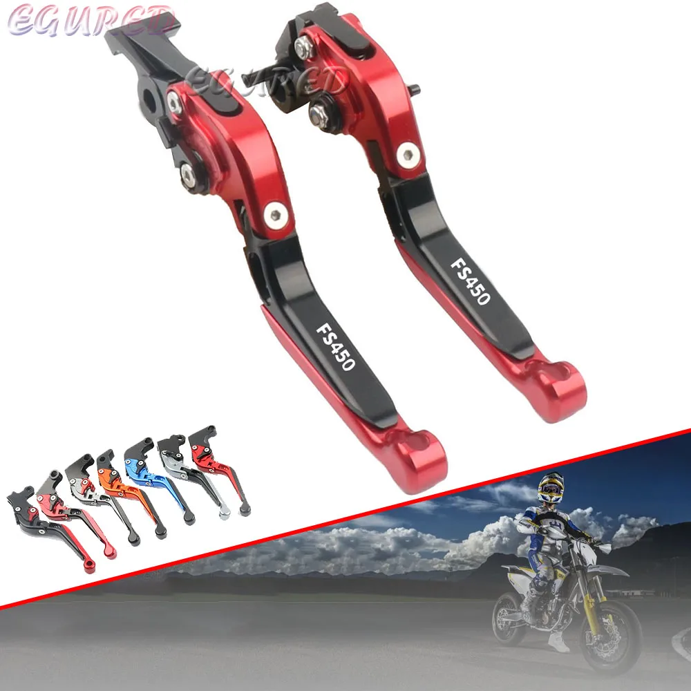 

For HUSQVARNA FS450 FS 450 New Motorcycle accessories Adjustable Folding Extendable Brake Clutch Levers MSX125