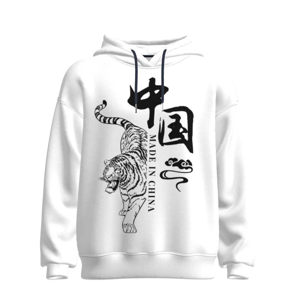 

Fashion Men's Pocket Hoodie Printed Sweatshirt
