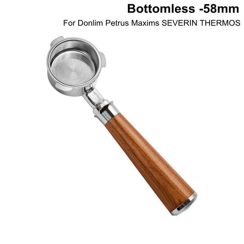

For Donlim Petrus 51MM Coffee Portafilter Bottomless Filter for Barsetto 3 Ear Coffee Machine Handle For Maxims SEVERIN THERMOS