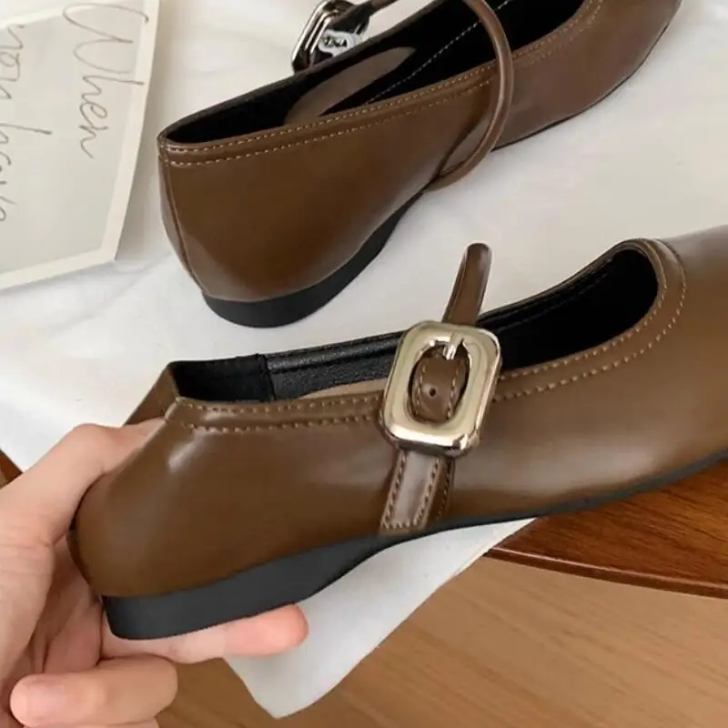 Женские туфли мэри джейн на среднем каблуке модные дизайнерские туфли-лодочки с