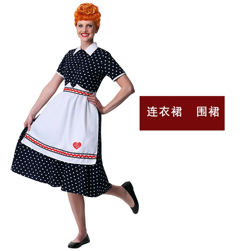 

Halloween stage performance American sitcom soap I love Lucy's leading role in costume
