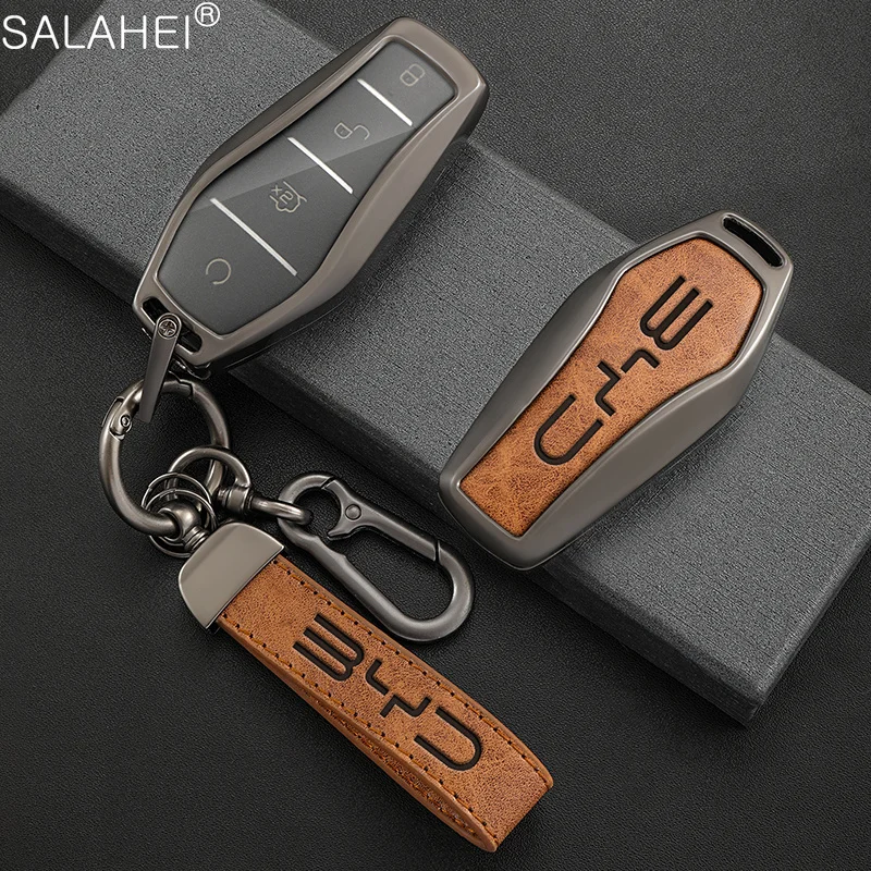 

Zinc Alloy Car Key Cover Case Shell Holder For BYD Tang EV600 Han EV Yuan ATTO 3 Song PLUS Pro MAX DMI Qin Protector Accessories