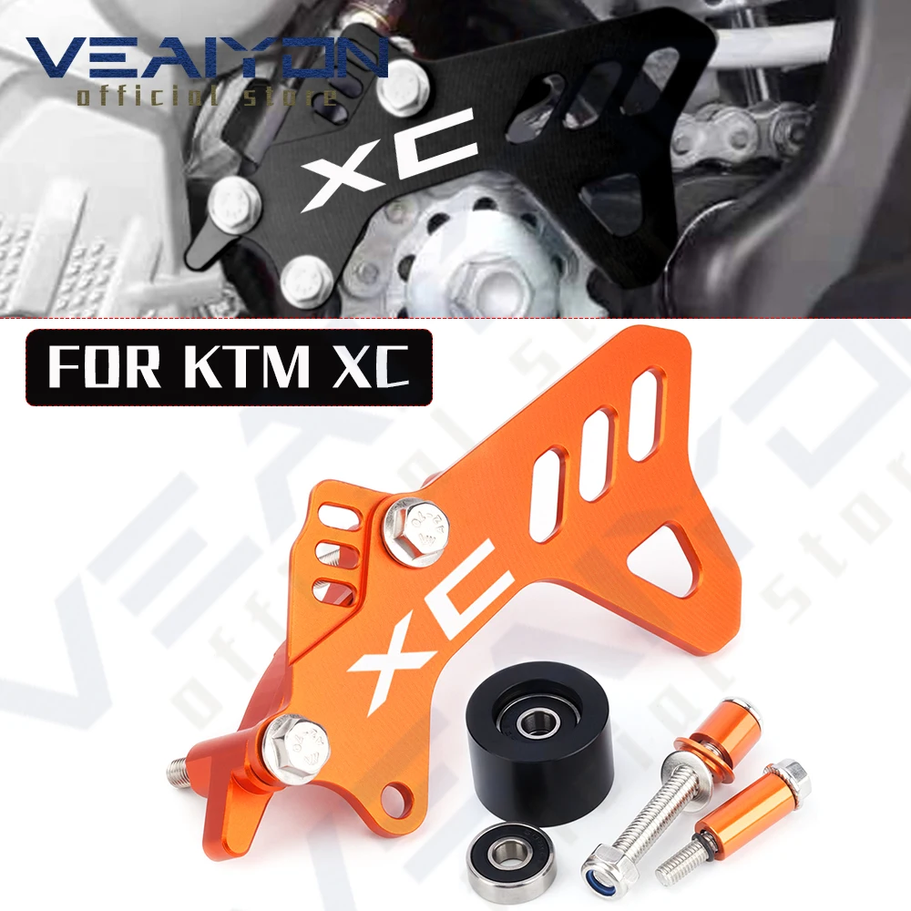 

Для KTM 125 150 250 300 350 400 XC F XC-F xc f защитный чехол для Мотоцикла защитная направляющая цепи защита ползунок аксессуары