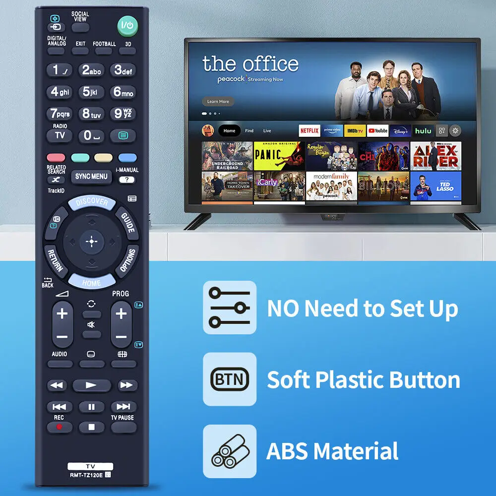 Новый пульт дистанционного управления RMT-TZ120E для телевизора Sony KDL-40R473A KDL-47W800A
