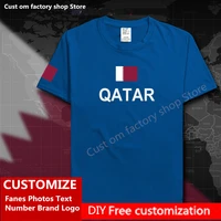 state of qatar t shirt custom jersey fans diy name number brand logo tshirt high street fashion hip hop loose casual t shirt