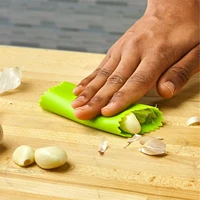 creative garlic stripper tube peeling garlic peeling silicone garlic peeler peel easy useful kitchen tools practical gadget