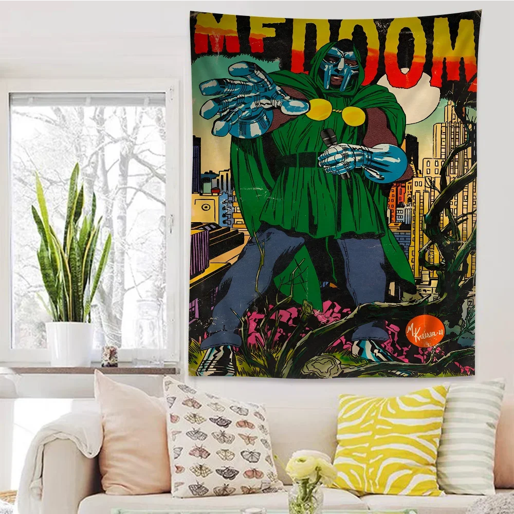 MF Doom Madlib гобелен с героями мультфильмов искусство научная фантастика комната