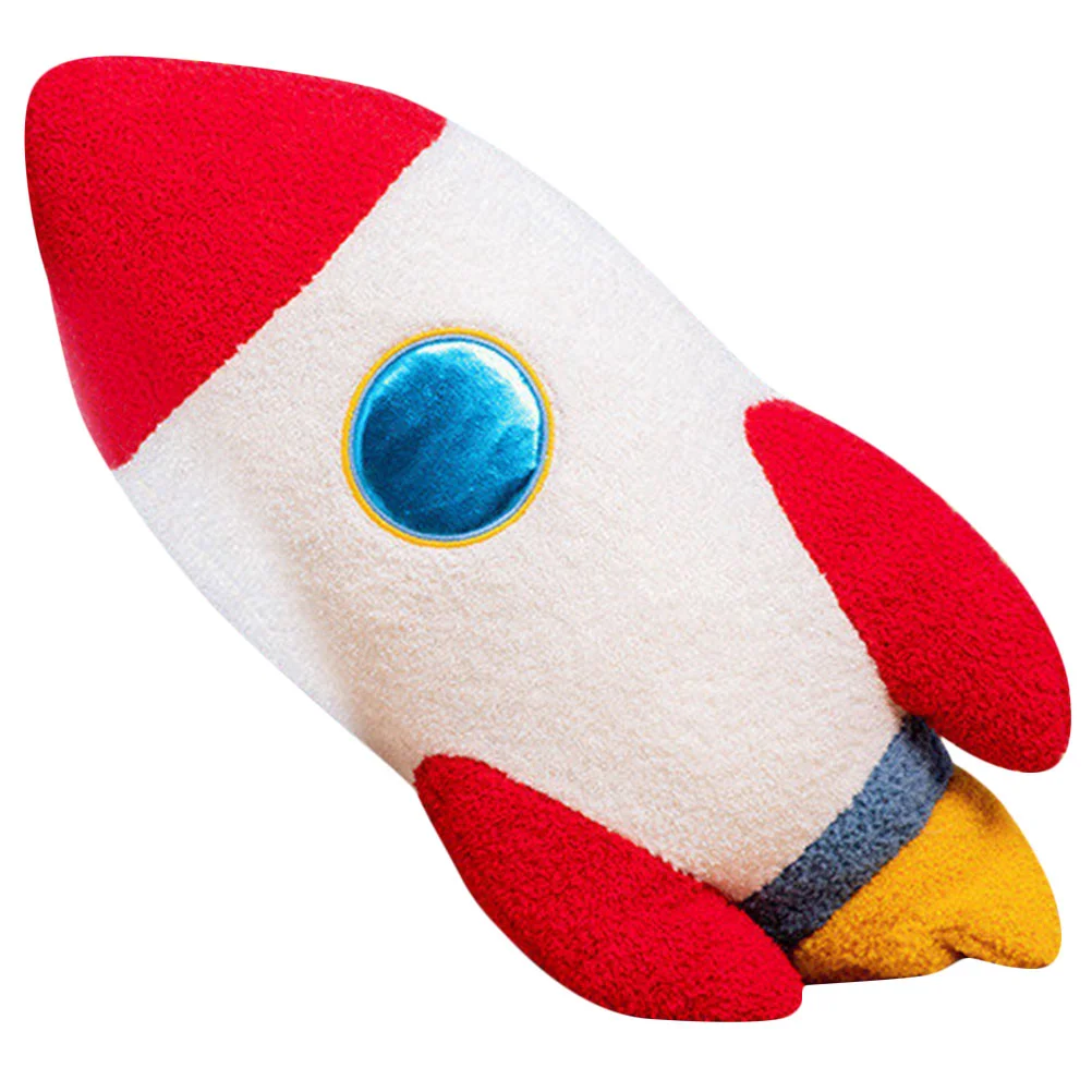 

Throw Cushion Office Rocket Pillow Flowers Cuddling Home Short Plush Toy Kid Large