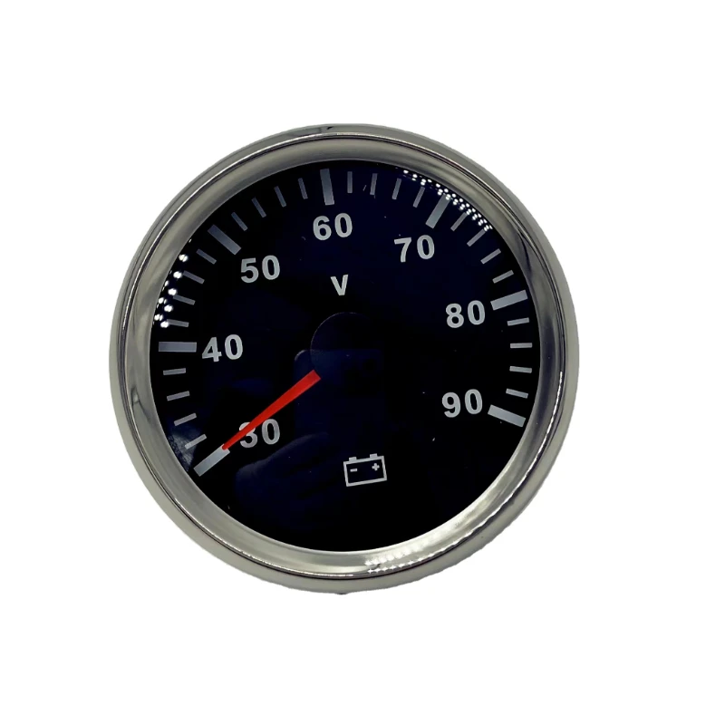 

910-10015 85 mm black-faced Red LED can be connected to any analog signal pointer voltmeter