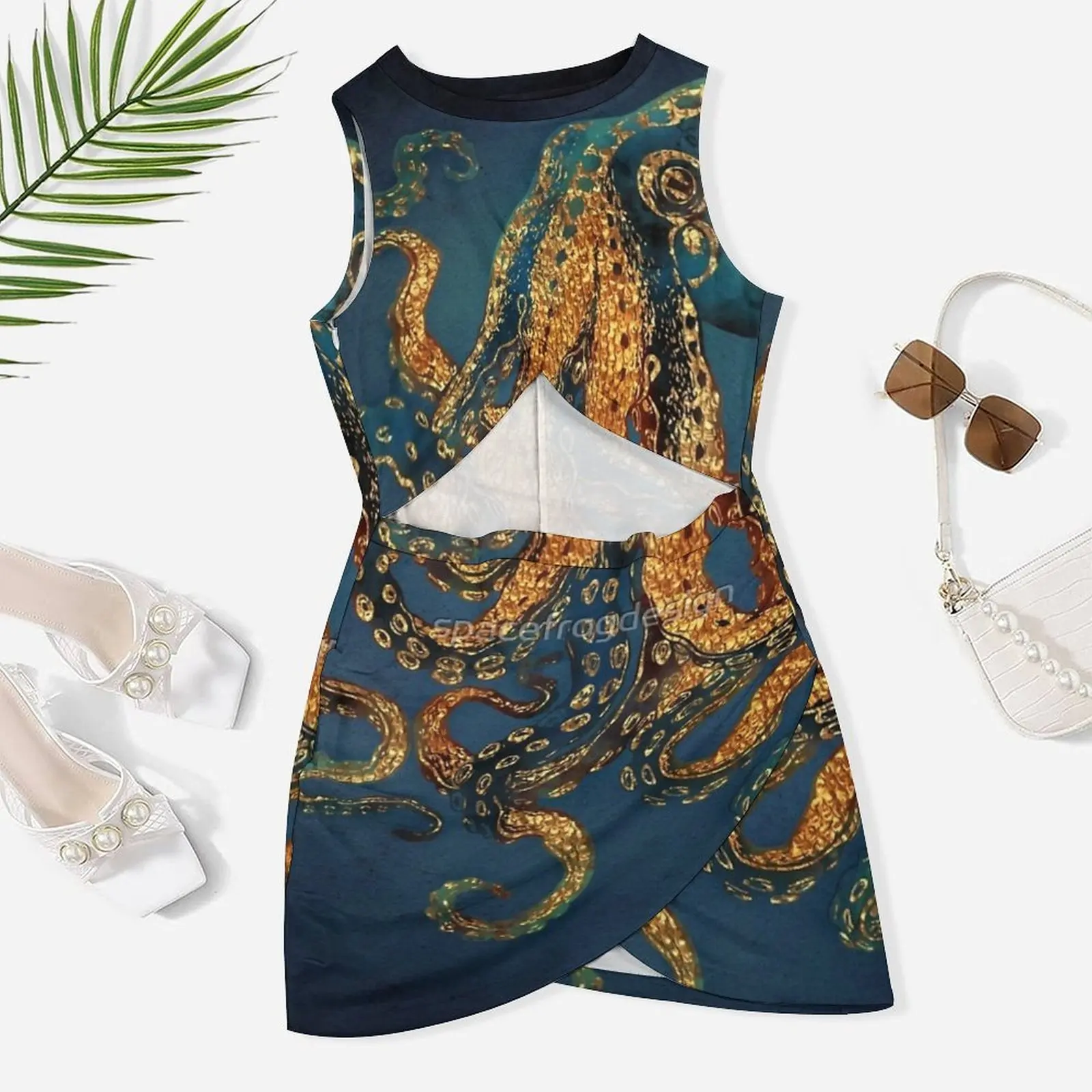 

Подводная мечта тонкая юбка с запахом бедра женское классическое платье коктейльные платья