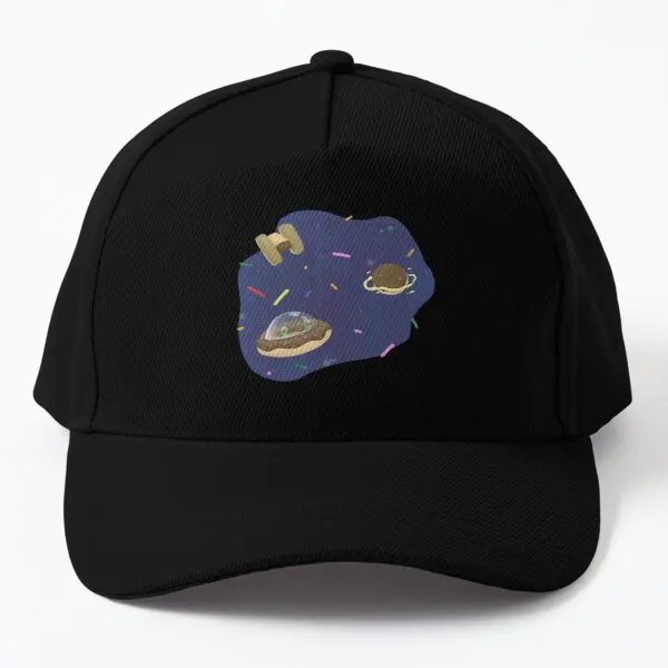 

Doughnuts In Space Baseball Cap Hat Boys Mens Solid Color Casual Casquette Sport Hip Hop Summer Fish Czapka Black Women