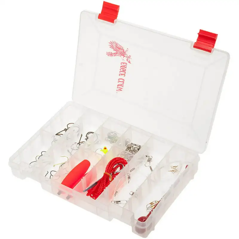 

Coastal Saltwater Fishing Tackle Box Kit, Small, Clear