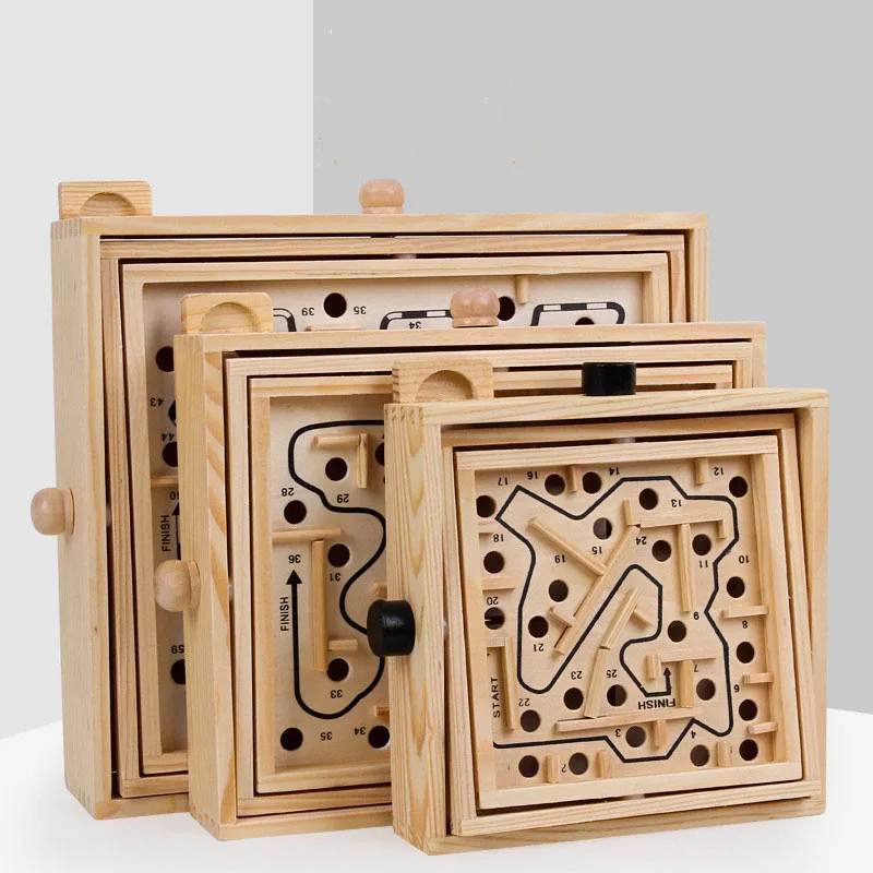 Головоломка Монтессори 3D головоломка вращающийся шар лабиринт настольная игра